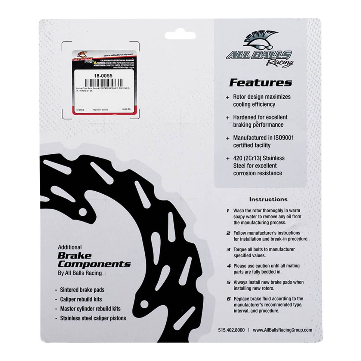 Rear Brake Disc 18-0055