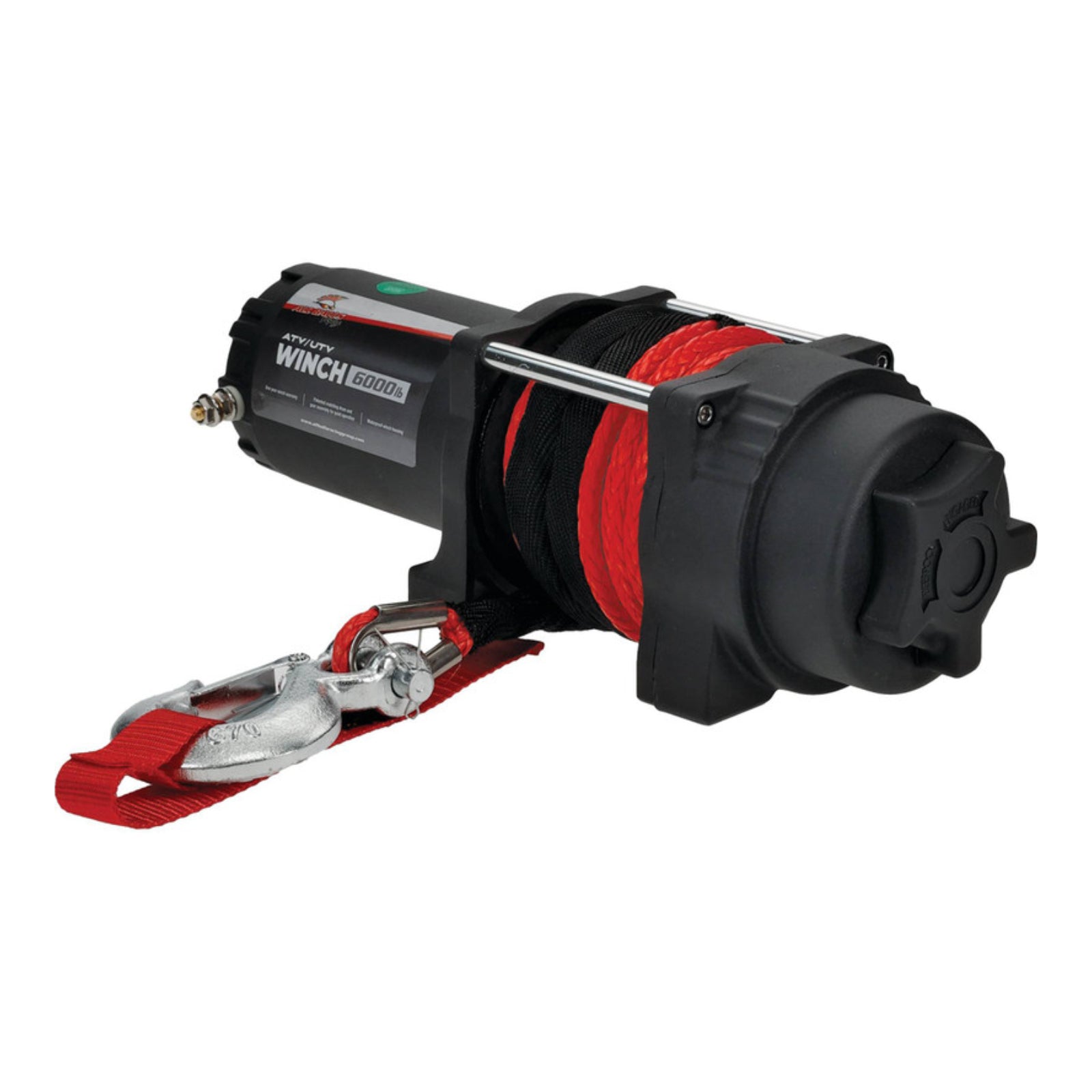 ALL BALLS 4 BOLT WINCH 6000LB with 33FT SYNTHETIC ROPE