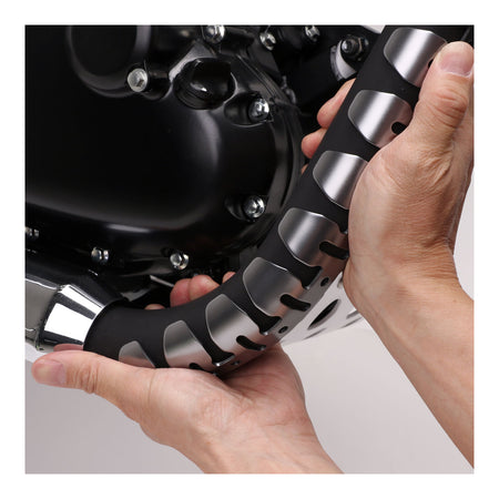 DRC 4-Stroke Universal Exhaust Pipe Guard - Titanium