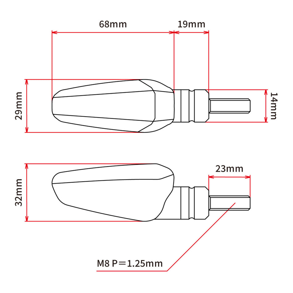 DRC 602 LED Flasher 12V (2 Pack) - Clear
