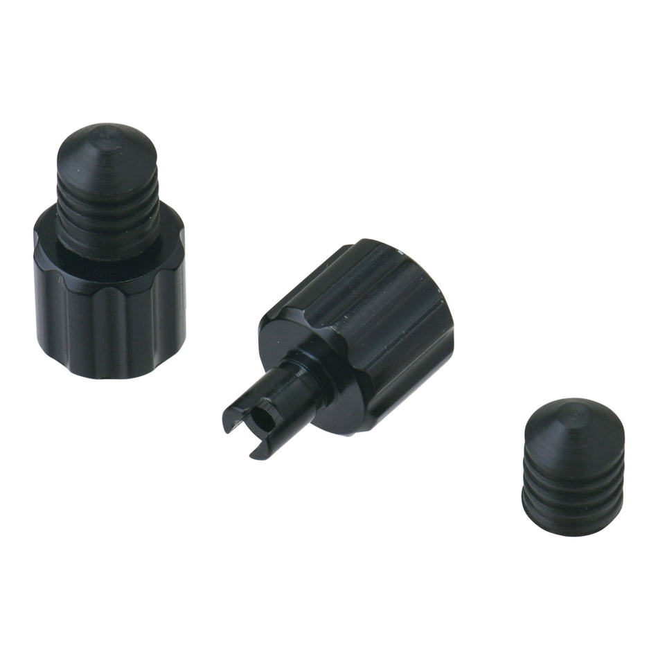 DRC Air Valve Caps with Valve Wrench (2 Pack) - Black