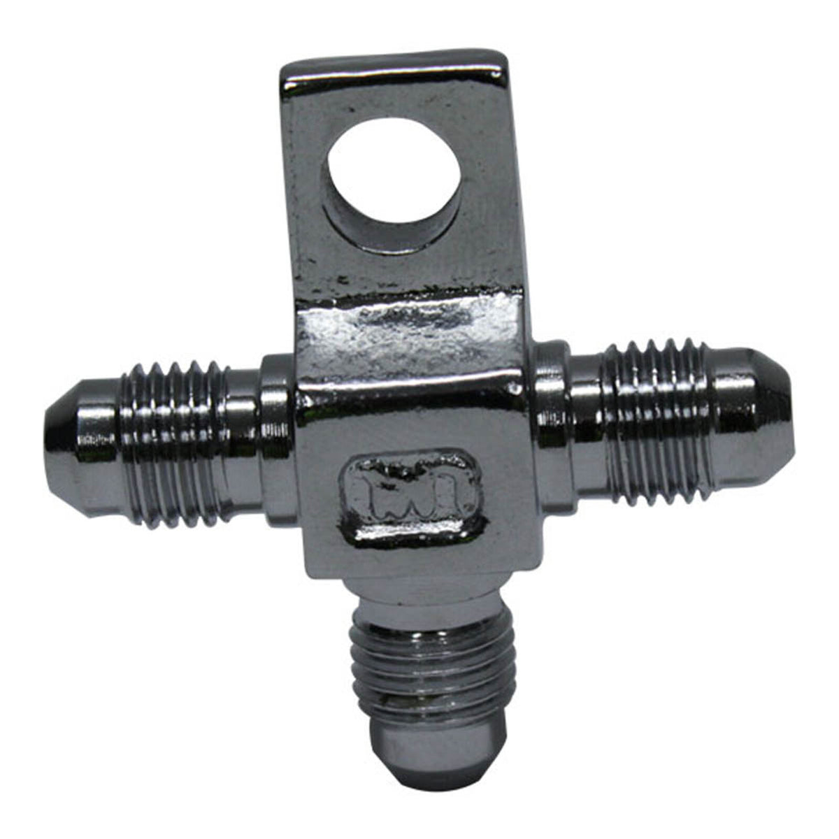 Whites Brake - Line Tee - Steel Chrome
