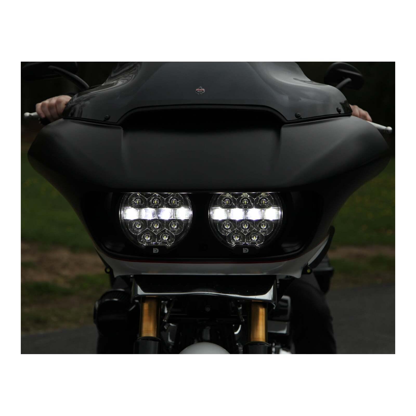 Denali HD Road Glide Head Light Packaged Kit