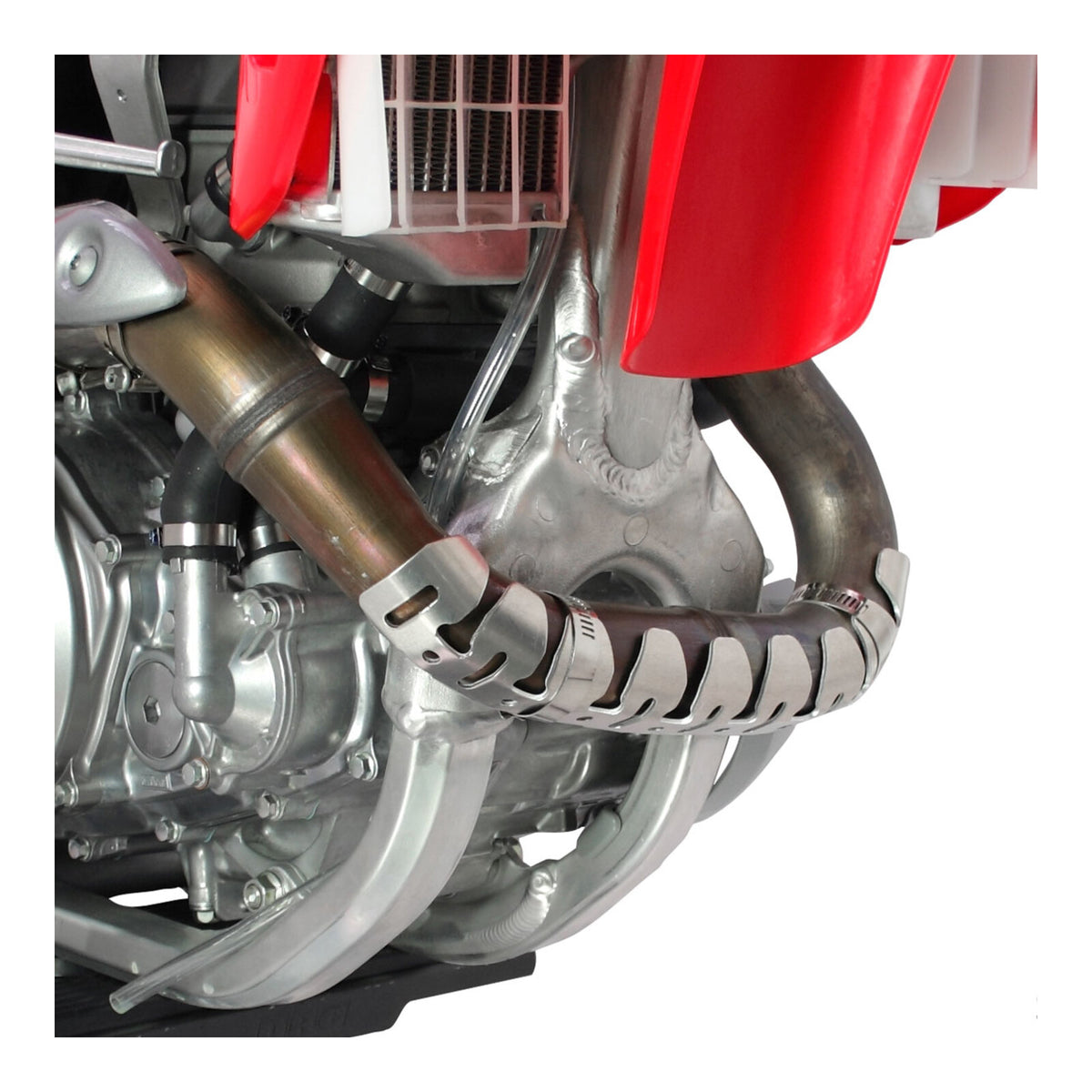 DRC 4-Stroke Universal Exhaust Pipe Guard - Titanium