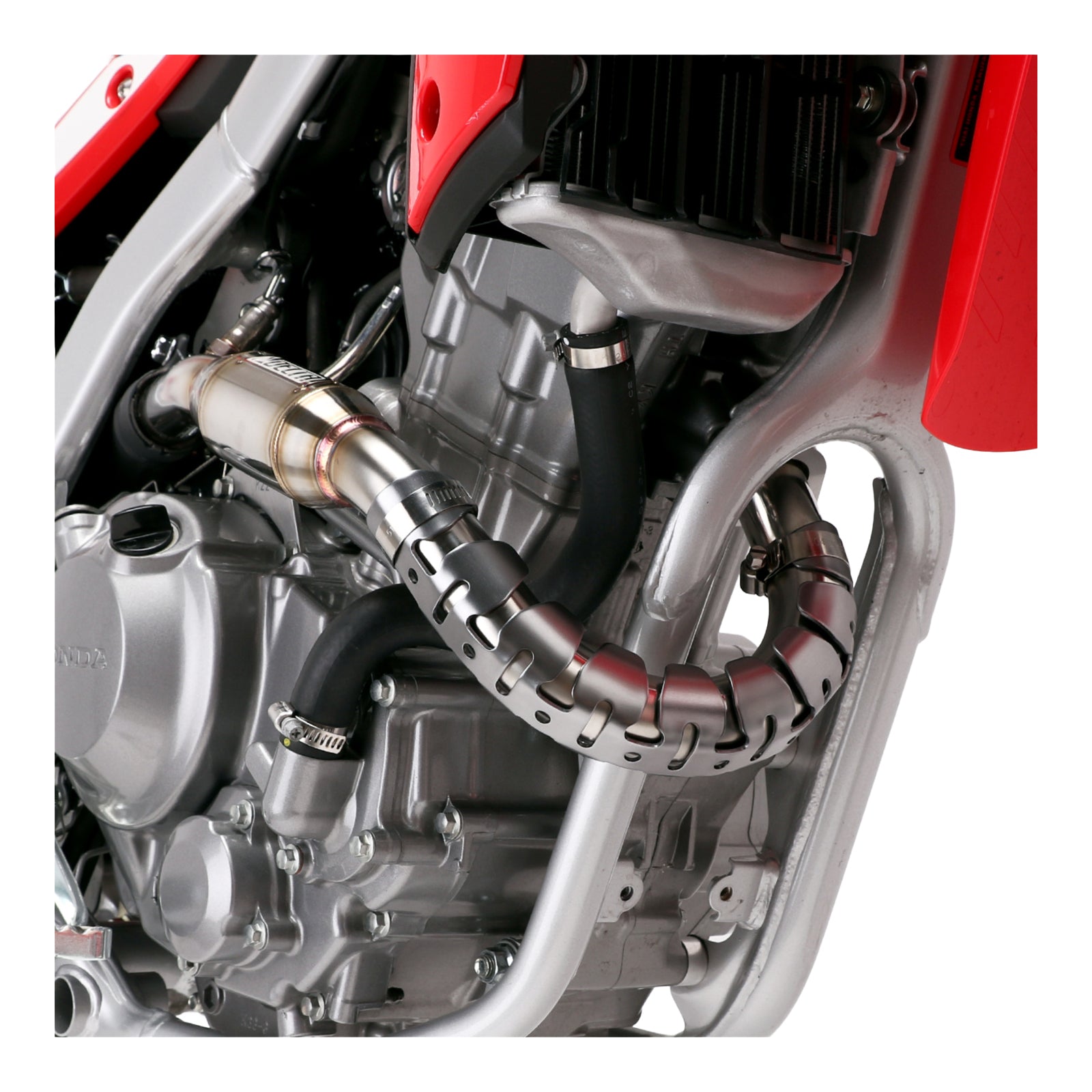 DRC 4-Stroke Universal Exhaust Pipe Guard - Titanium