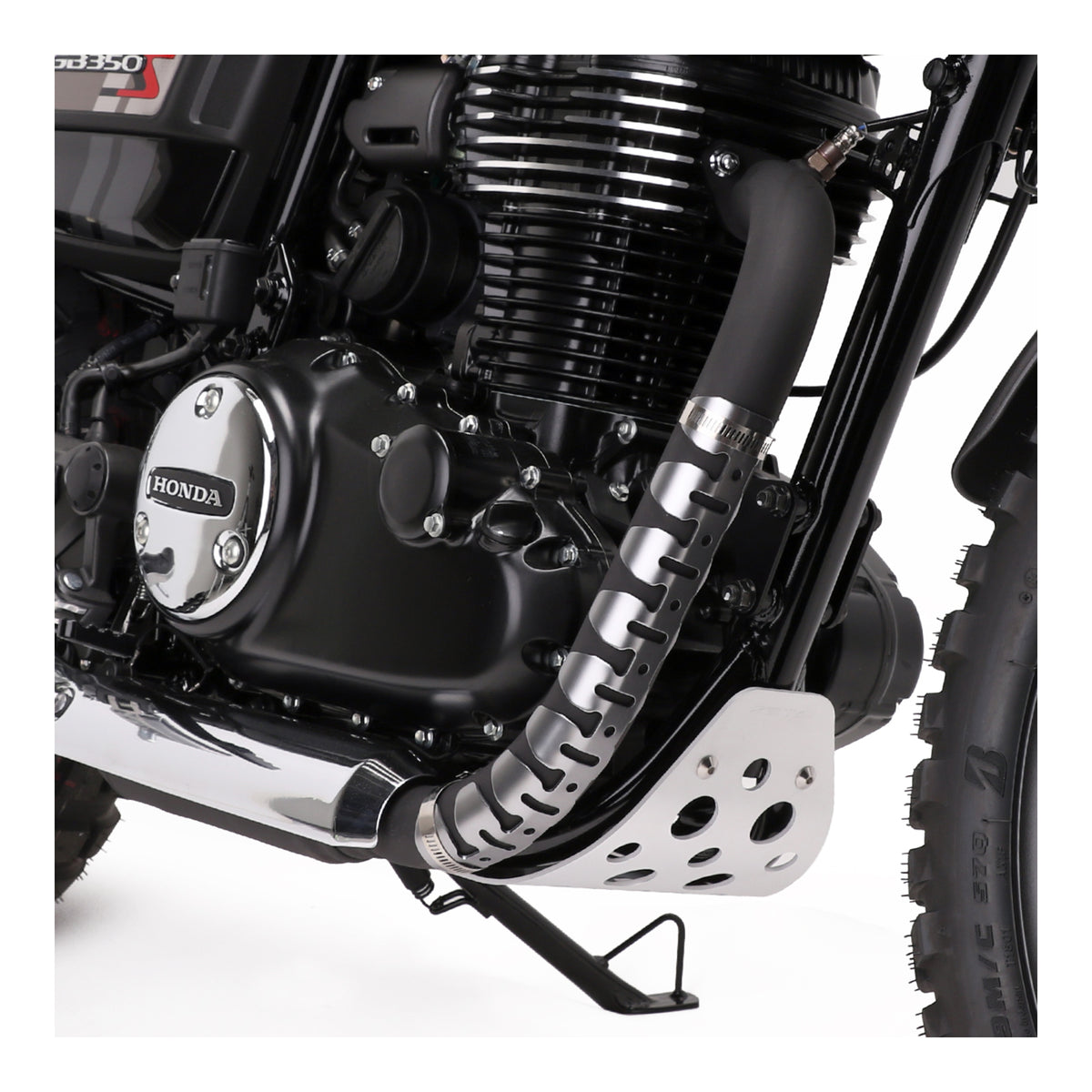 DRC 4-Stroke Universal Exhaust Pipe Guard - Titanium