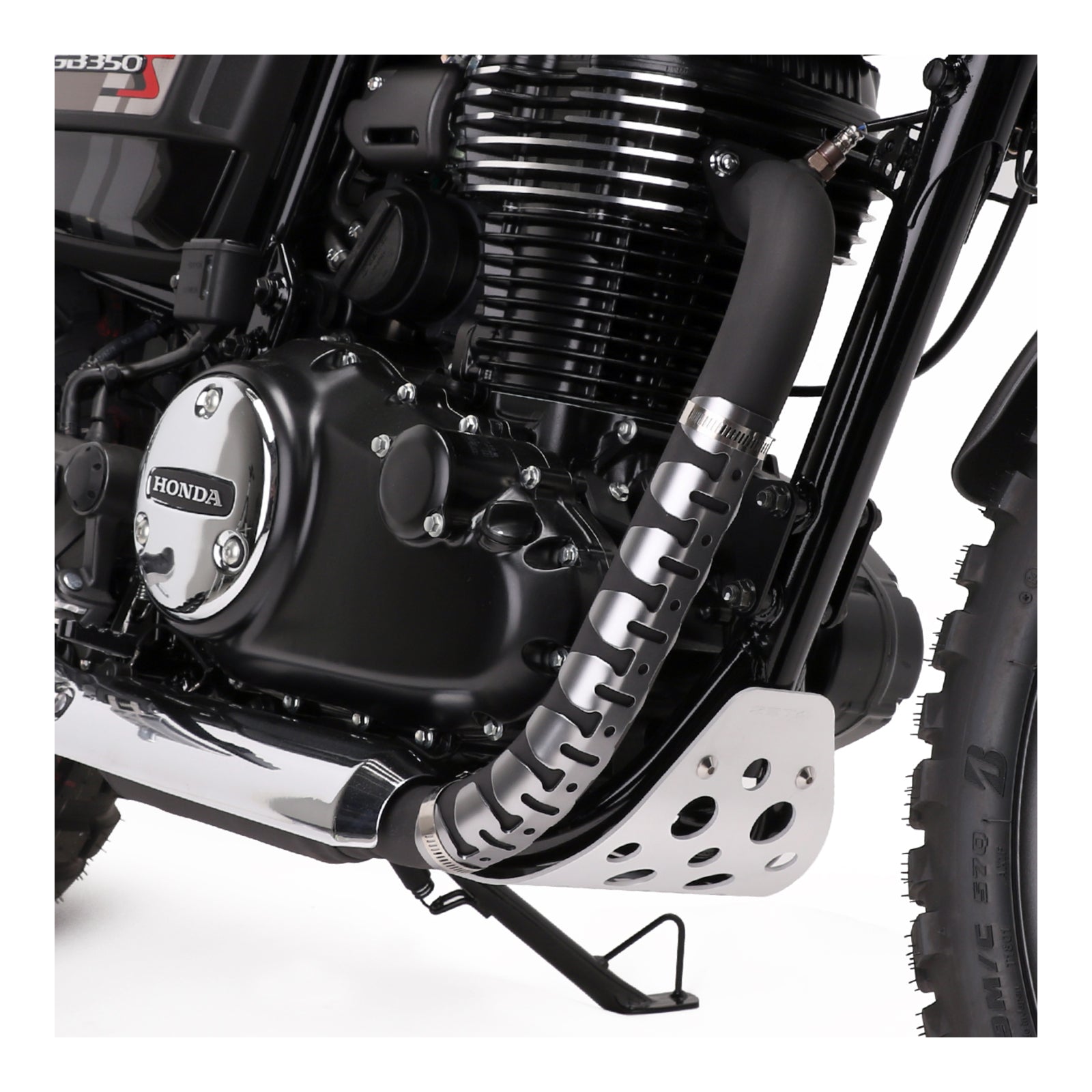 DRC 4-Stroke Universal Exhaust Pipe Guard - Titanium