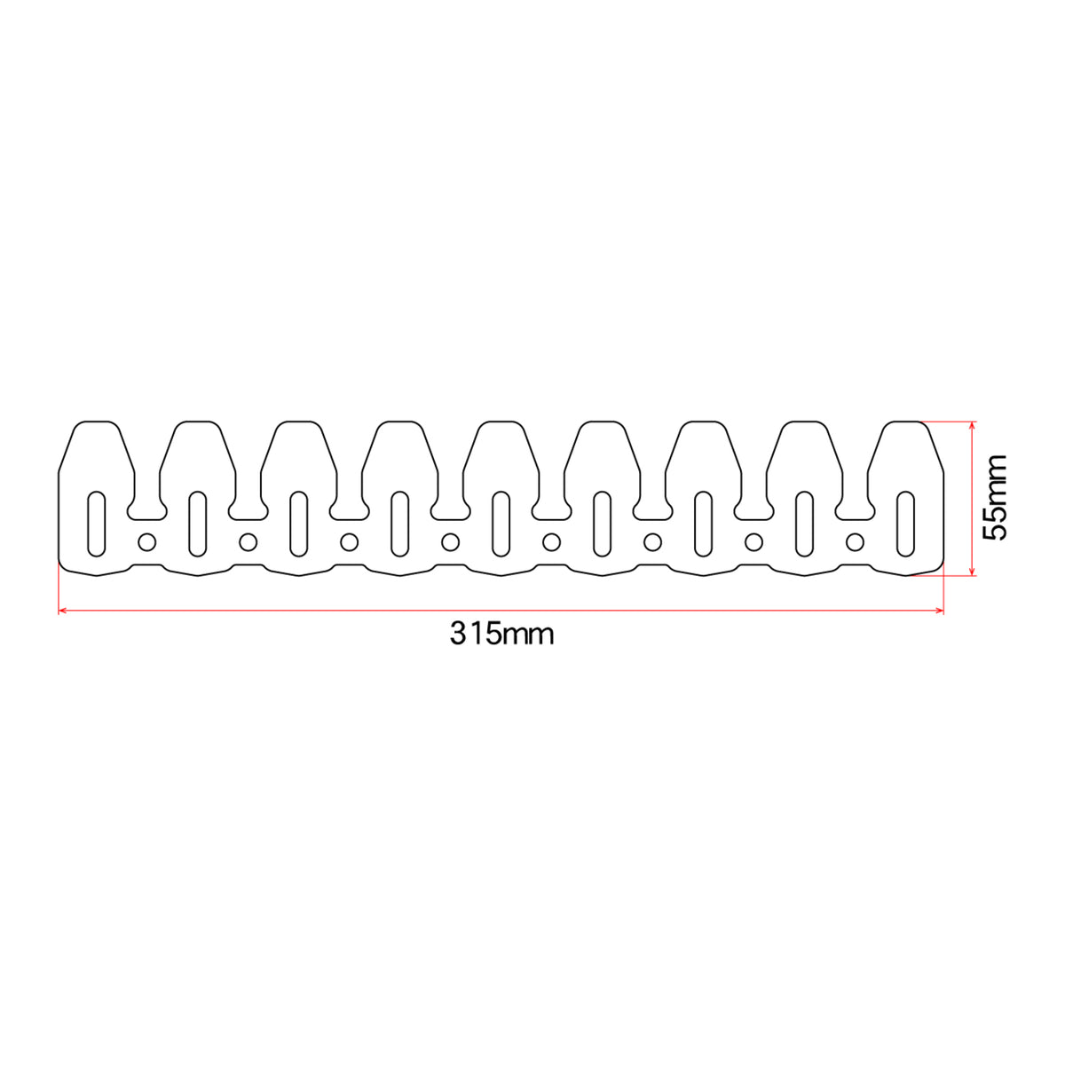 DRC 4-Stroke Universal Exhaust Pipe Guard - Titanium