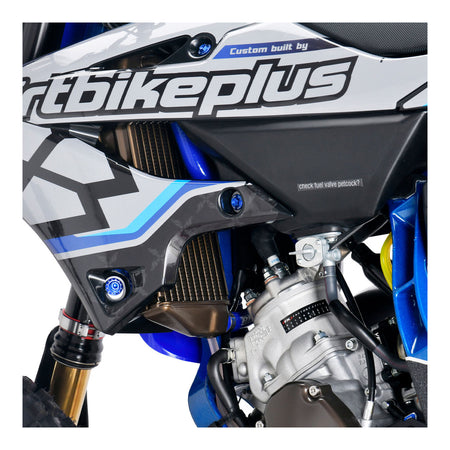 DRC Radiator Hose Kit- Yamaha YZ250FX '15-'19, WR250F '15-'19 - Blue