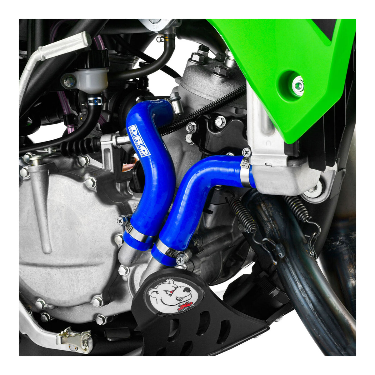DRC Radiator Hose Kit- Yamaha YZ250FX '15-'19, WR250F '15-'19 - Blue