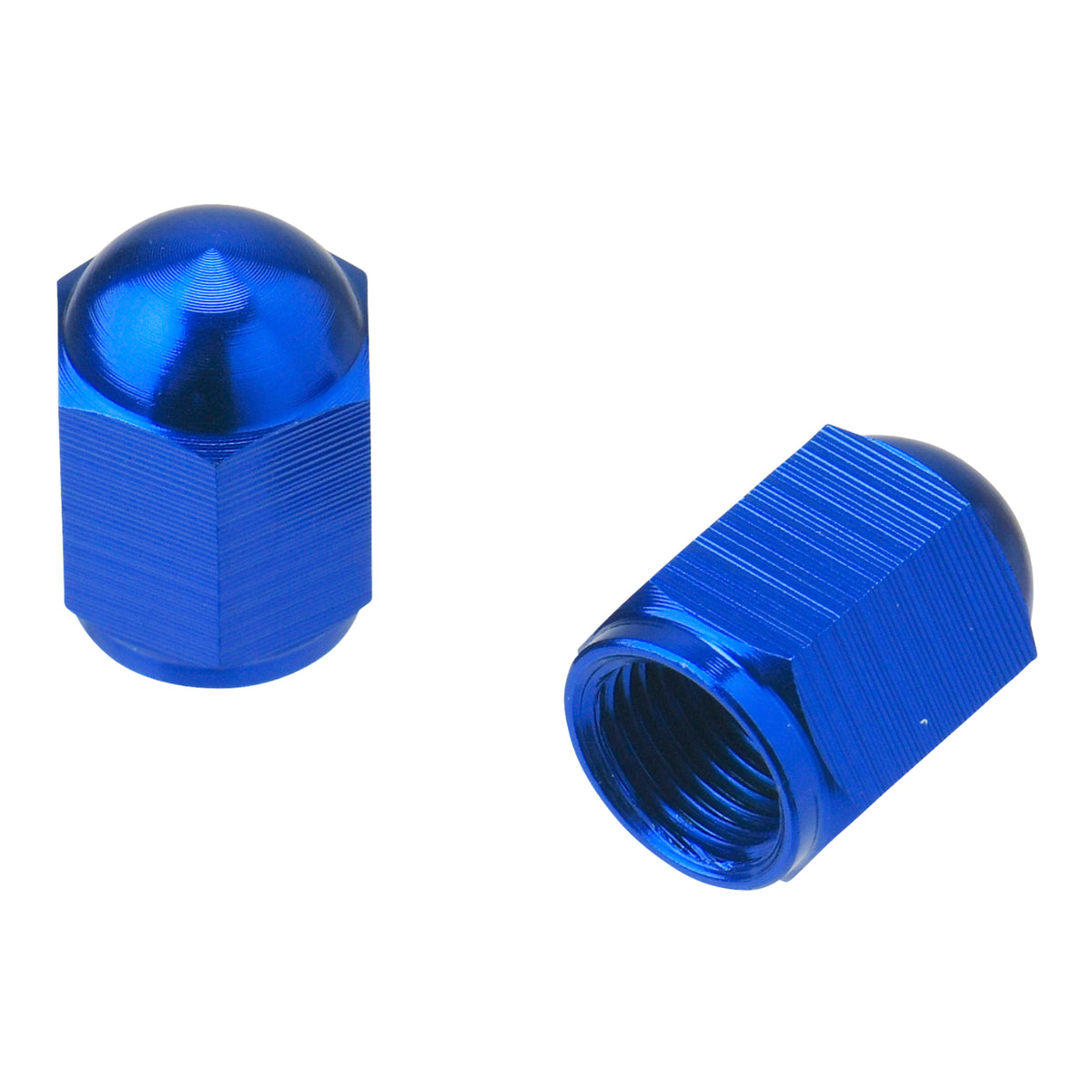 DRC Aluminium Valve Caps (2 Pack) - Blue