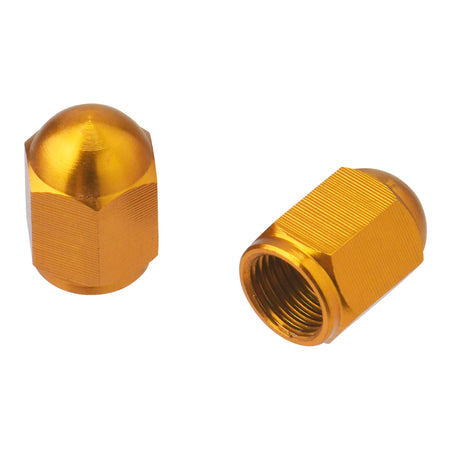 DRC Aluminium Valve Caps (2 Pack) - Gold