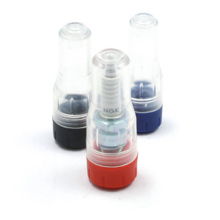 DRC Spark Plug Protector B-Type - Clear / Red