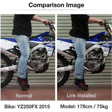 Zeta RSL Low Down Link -30mm - Honda CRF250L ('21-) - Red