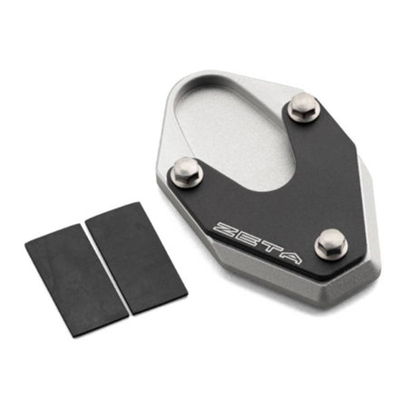 Zeta Side Stand Extender - Black / Silver - Suzuki V-Strom 250 ('17-) / V-Strom