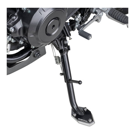 Zeta Side Stand Extender - Black / Silver - Suzuki V-Strom 250 ('17-) / V-Strom