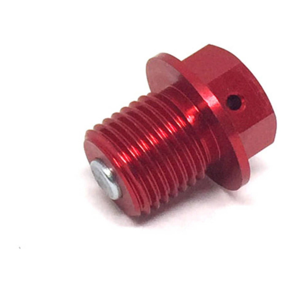 Zeta Magnetic Drain Bolt M14 x 14 P1.5 - Red