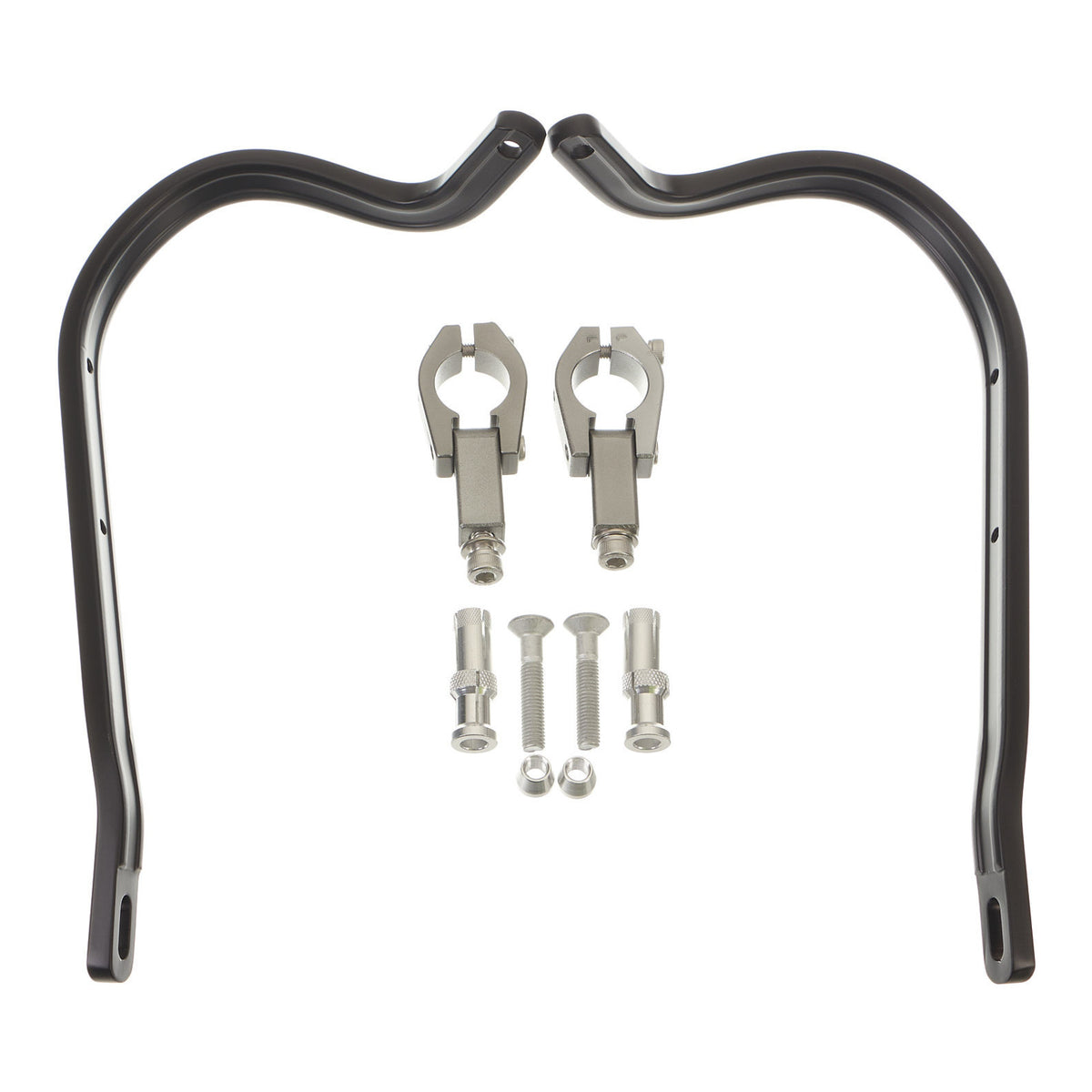 Zeta Armour Handguards Bent for 28.6mm Handlebars - Black