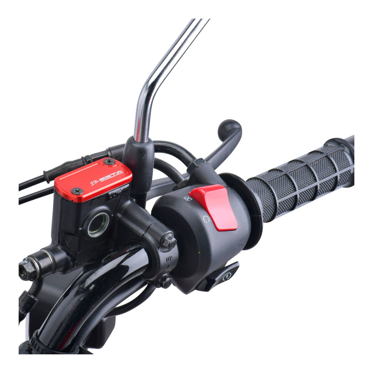 Zeta Front Brake Reservoir Cover - Honda CR / CRF, Kawasaki KX450 - Red