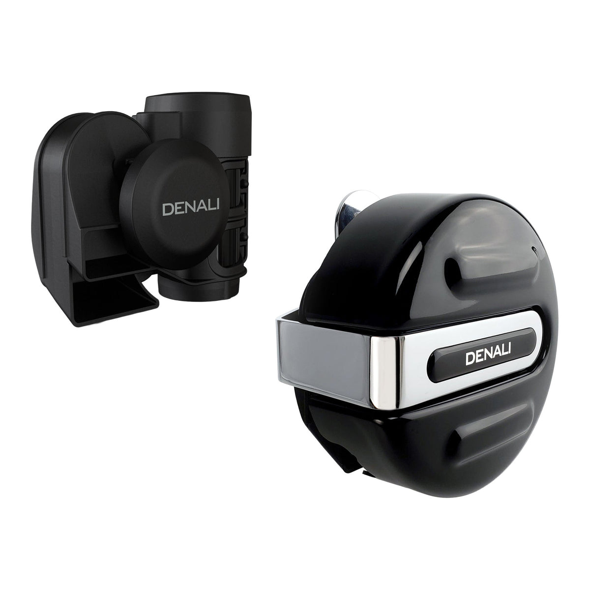 Denali SoundBomb V- Twin Air Horn with Mount & Cover - Gloss Black
