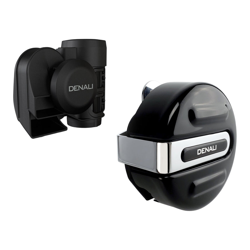 Denali SoundBomb V- Twin Air Horn with Mount & Cover - Gloss Black