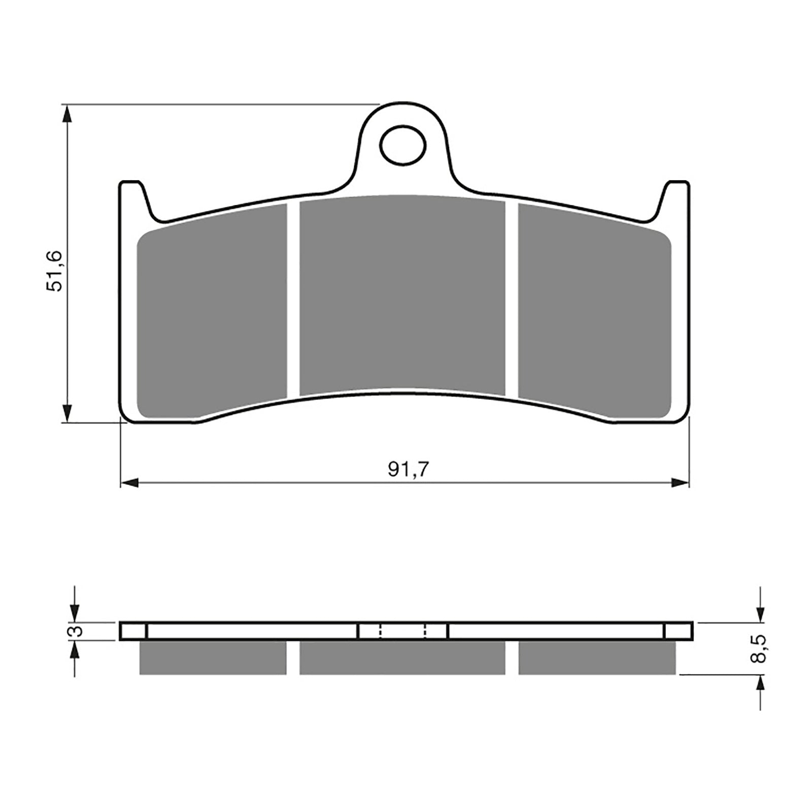 GOLDfren Brake Pads Sintered Sports GF126 - S3 ( PH230 )