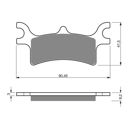 GOLDfren Brake Pads Off-Road Racing GF209 - K5 ( PR319 )