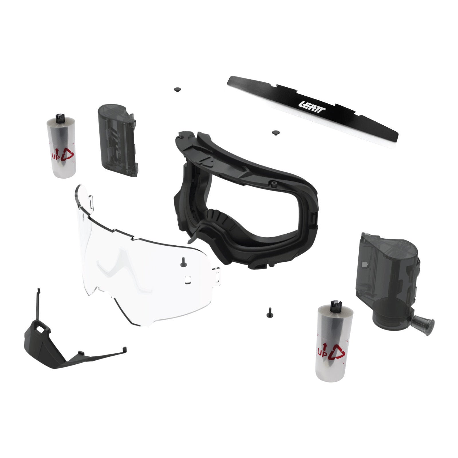 Leatt 5.5 Velocity Goggle Roll-Off - Stealth / Yellow 70%