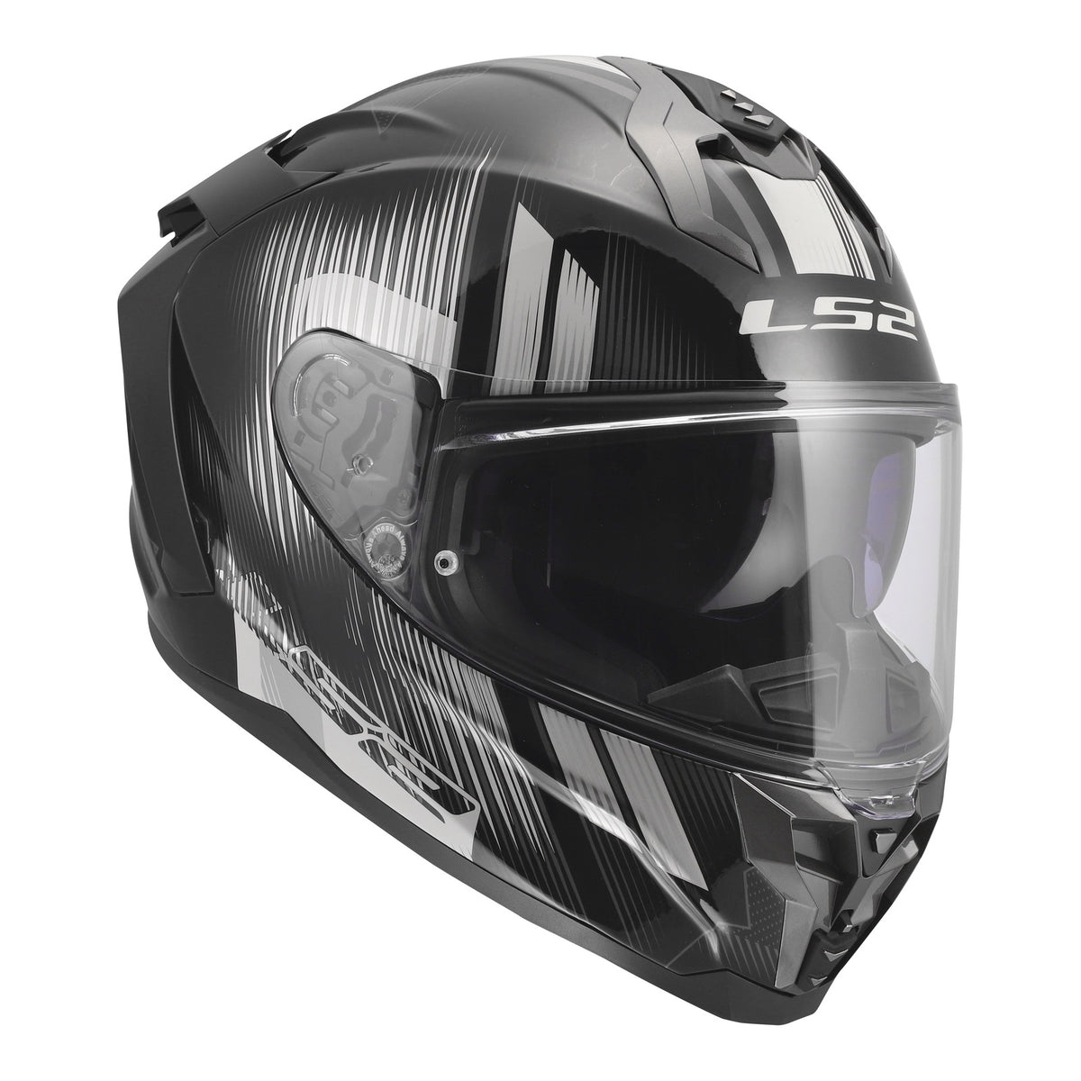 LS2 FF817 Challenger II Nitro Helmet - Black / Grey