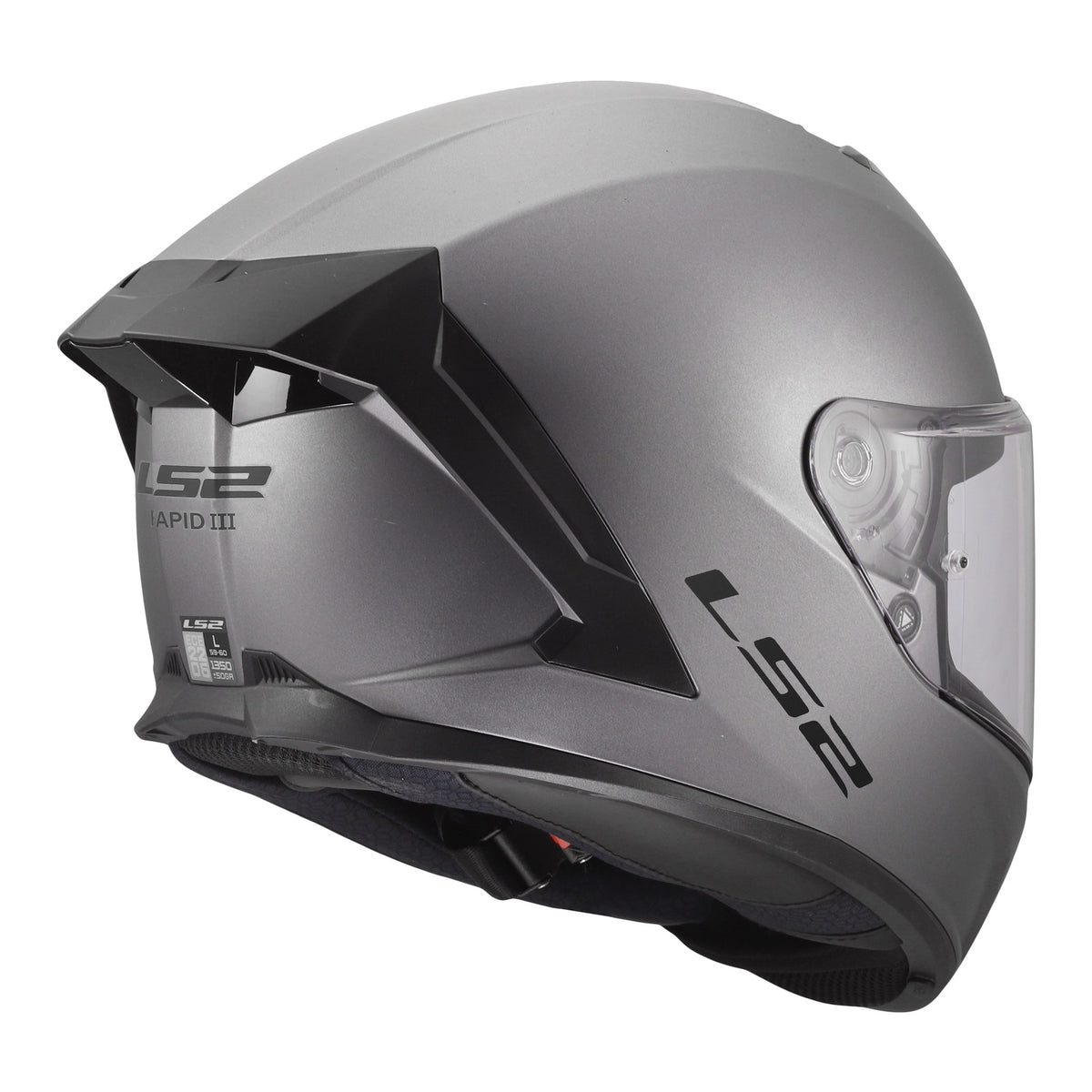 LS2 FF820 Rapid III Solid Helmet - Matte Titanium