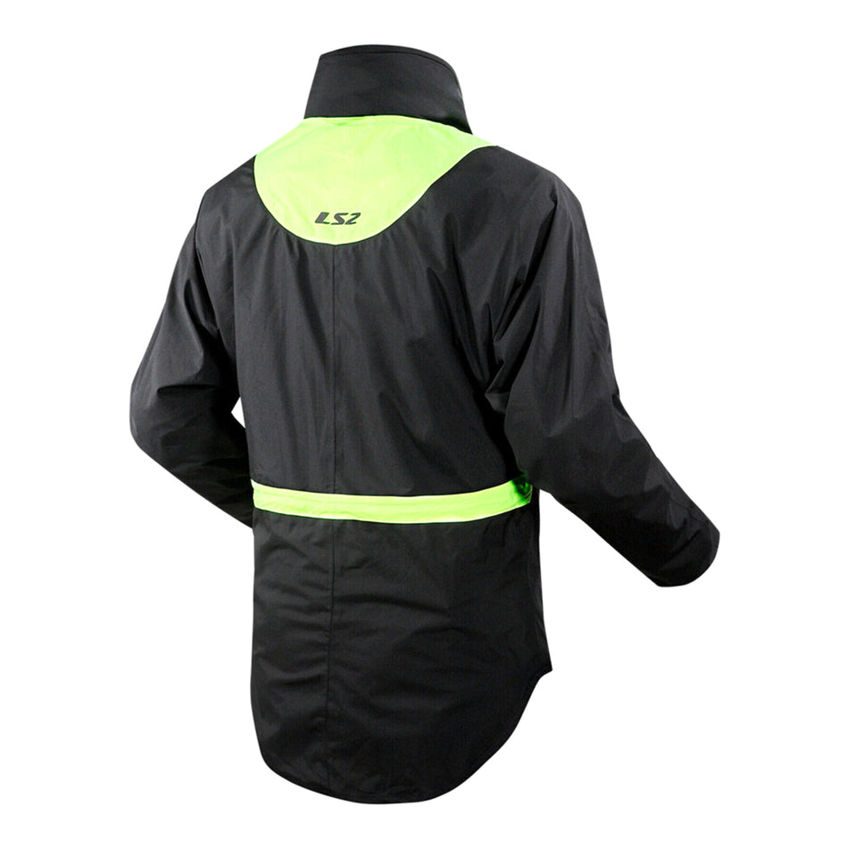 LS2 X-Rain Jacket - Black / Hi-Vis Yellow