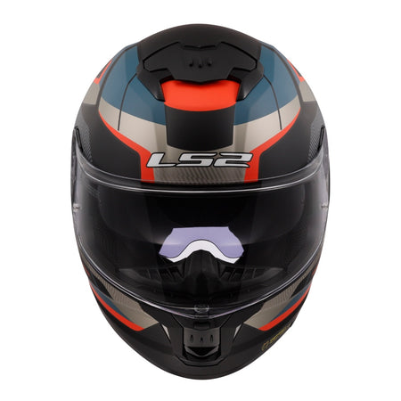 LS2 FF808 Stream II Road Helmet - Matte Black / Blue 06