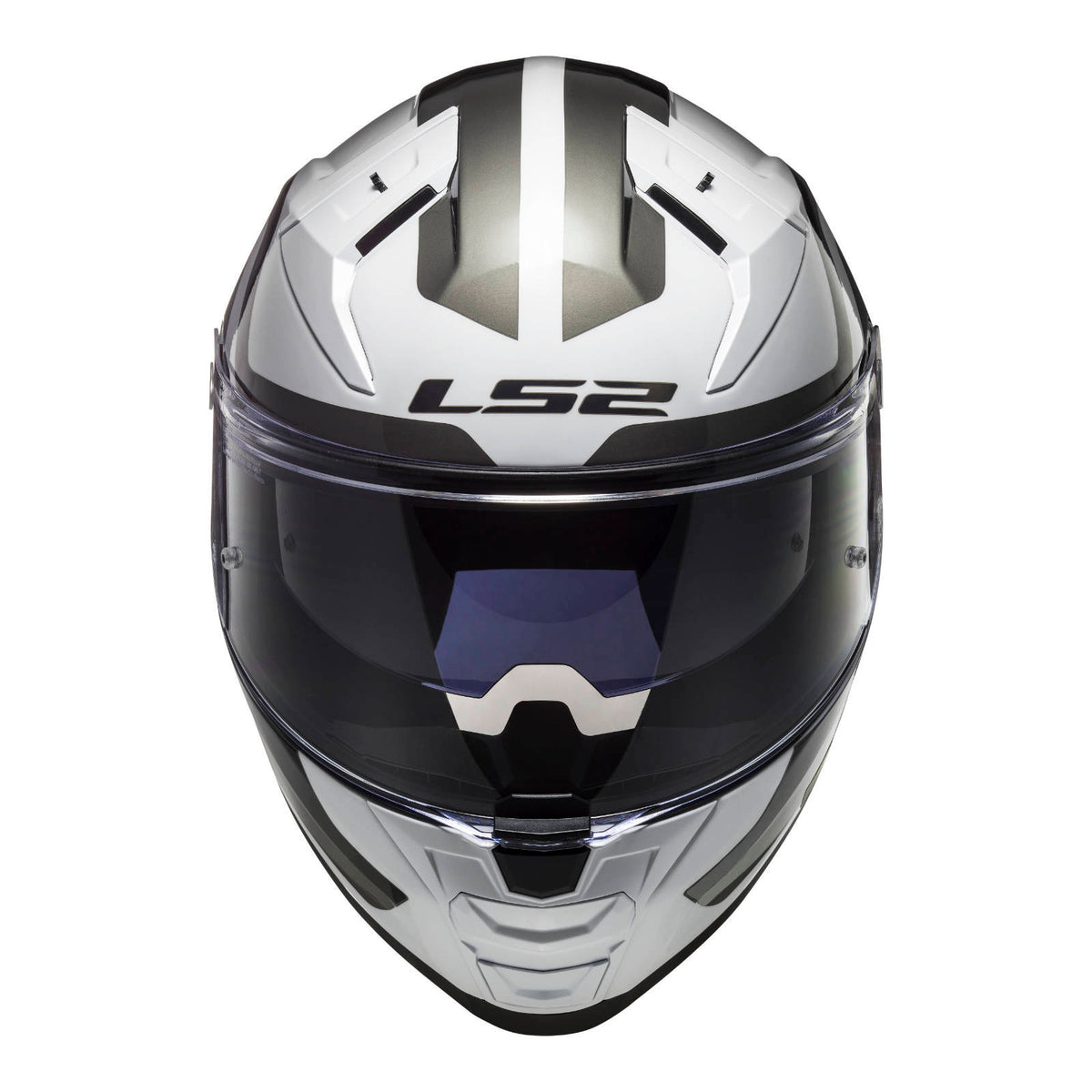 LS2 FF811 Vector II Metric Helmet - White / Titanium / Silver