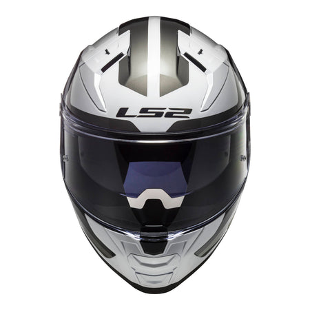 LS2 FF811 Vector II Metric Helmet - White / Titanium / Silver
