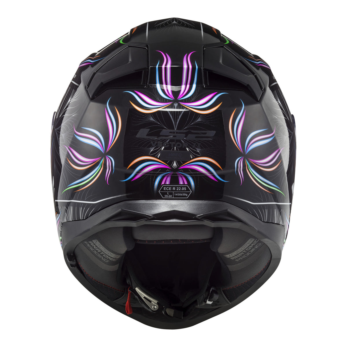 LS2 FF811 Vector II Tropical Helmet - Black / White 06