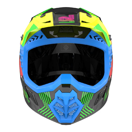 LS2 MX706J COZ Chromatic Helmet - Black / Hi-Vis Pink