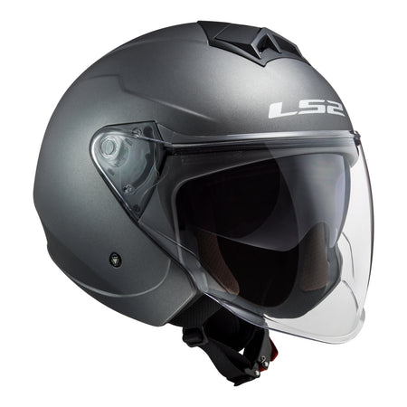 LS2 OF573 Twister II Single Mono Helmet - Matte Titanium