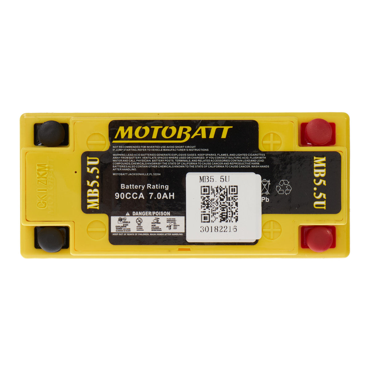 Motobatt Battery Quadflex 12V AGM - MB5.5U  *10