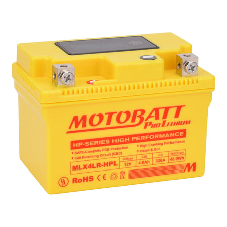 Motobatt Pro Lithium Battery MLX4LR-HPL *10 for Yamaha