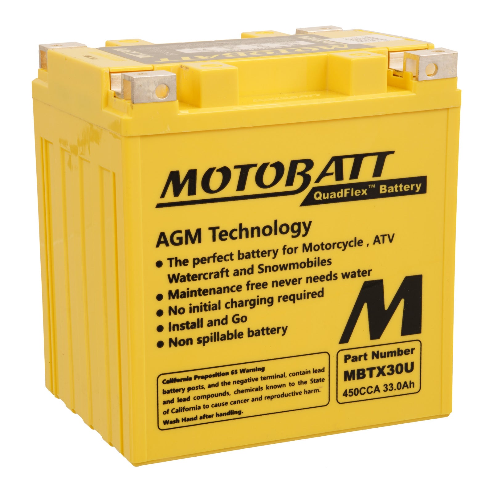 Motobatt Battery Quadflex AGM - MBTX30U