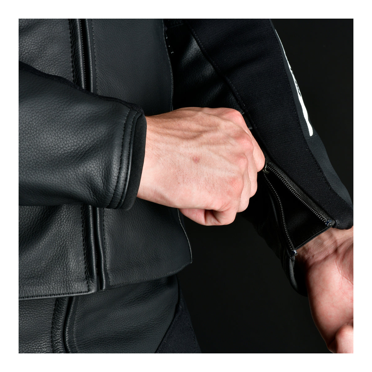 Oxford Nexus 1.0 Leather MS Jacket - Stealth Black