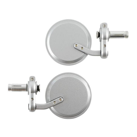 Oxford Bar End Mirrors - Silver (Pair)
