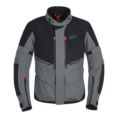 Oxford Mondial Laminate Jacket - Black / Grey