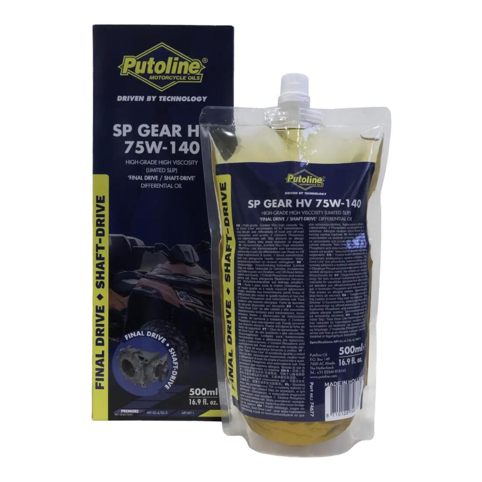 Putoline SP Gear HV 75W-140 500ml Pouch