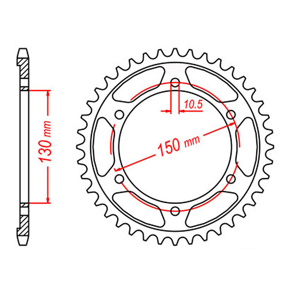 MTX 300 Steel Rear Sprocket #525 (11-4NX)
