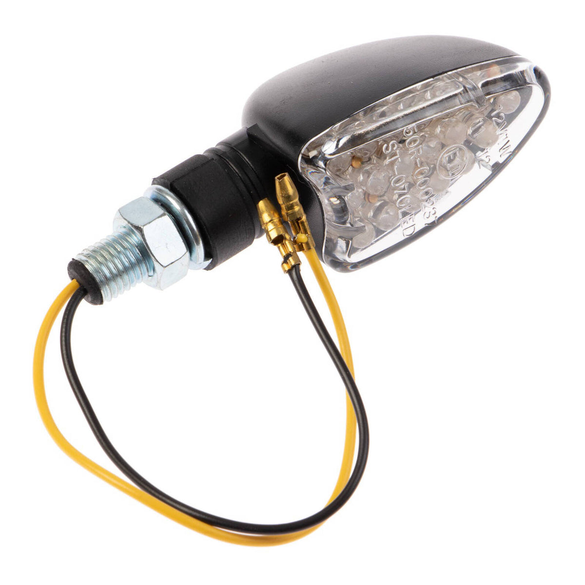 Whites LED Arrow Flasher Black Short Stem