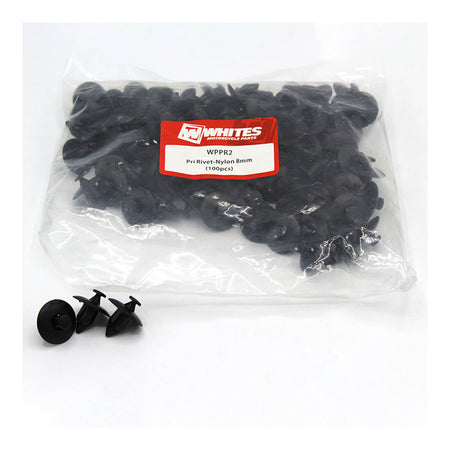 Whites Nylon Pry Rivets - 8mm (100 Pack)