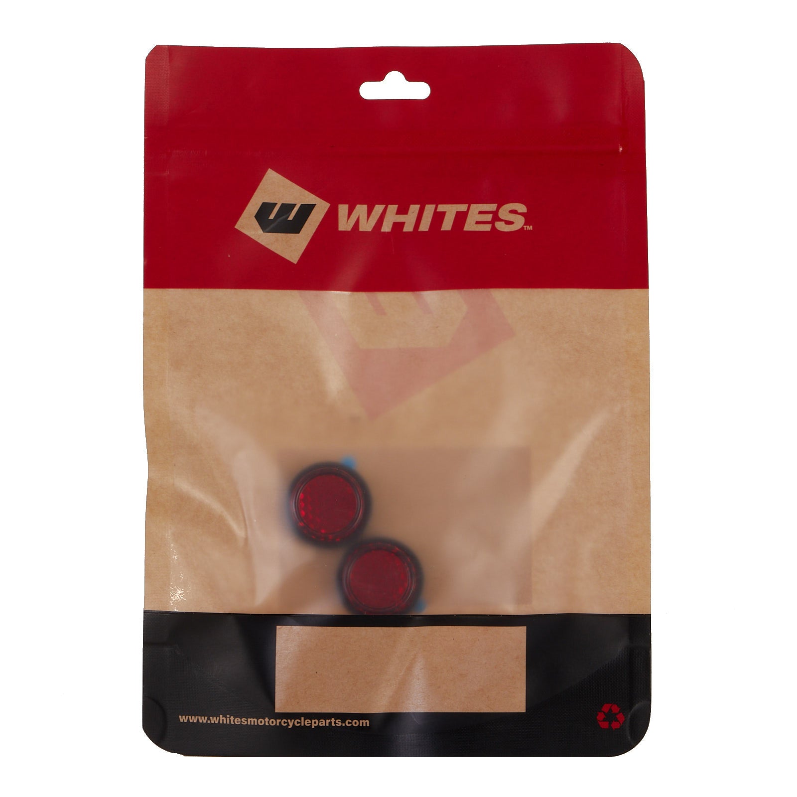 WHITES REFLECTORS - ROUND - 22MM - PAIR