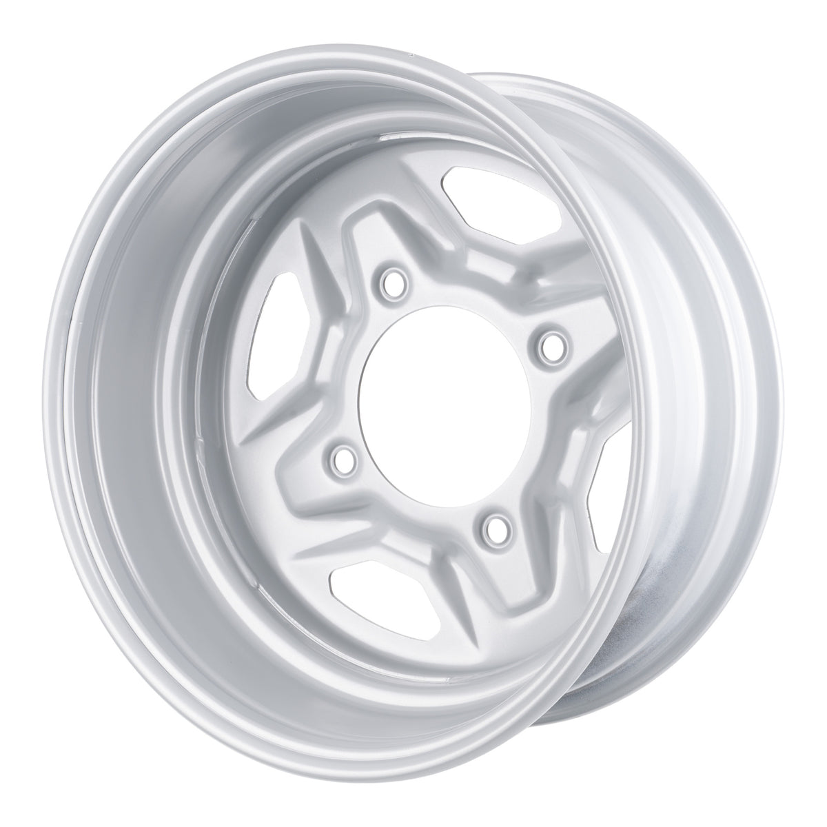 Whites ATV/UTV Steel Rim 14x6 Polaris Front 4/156 +40.2 - Silver