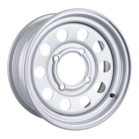 Whites ATV/UTV Steel Rim 14x6 Can-Am Front 4/137 +13 - Silver